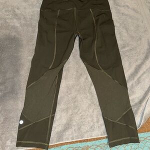 Lululemon Olive Green Athletic Leggings size M